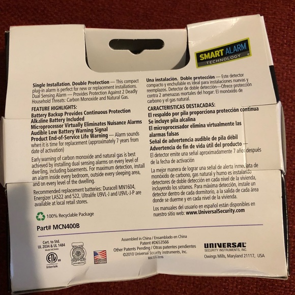 🔴SOLD🔴🚨Carbon Monoxide and Natural Gas Alarm🚨 - Picture 5 of 7